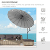 Outsunny-Ombrellone-Decentrato-da-Giardino-3x2.6-m-a-18-Stecche-con-Base-a-Croce-Grigio