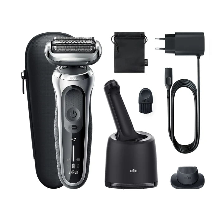 Braun-Series-7-71-S7200c-Rasoio-Trimmer-Nero-Argento