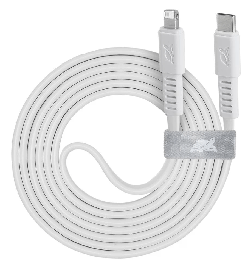 Cavo-Ricarica-Piatto-Type-C---Lightning-12M-Bianco