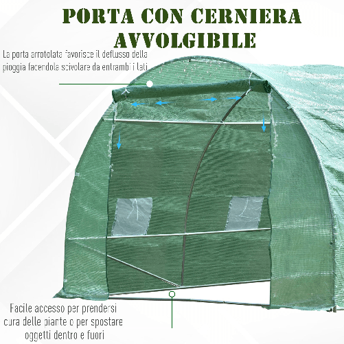Outsunny-Serra-per-Piante-a-Tunnel-da-Esterno-in-Acciaio-e-PE-con-8-Finestre-5.9-x-3-x-2m-Verde