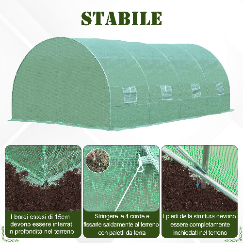 Outsunny-Serra-per-Piante-a-Tunnel-da-Esterno-in-Acciaio-e-PE-con-8-Finestre-5.9-x-3-x-2m-Verde