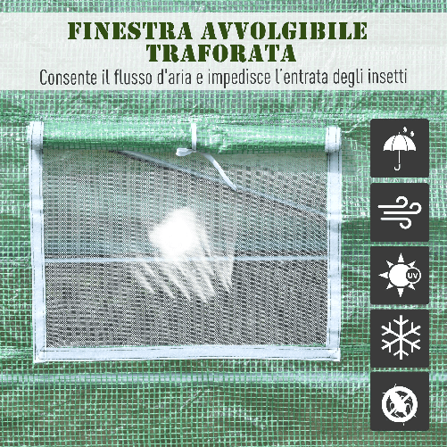 Outsunny-Serra-per-Piante-a-Tunnel-da-Esterno-in-Acciaio-e-PE-con-8-Finestre-5.9-x-3-x-2m-Verde