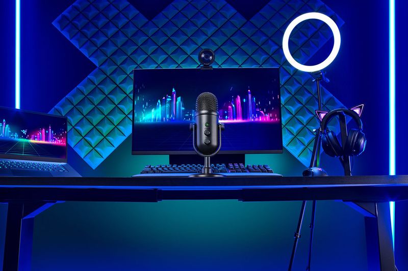 Razer-SEIREN-V2-PRO-Nero-Microfono-da-studio--Razer-Streaming-Seiren-V2-Pro-Microphone-black-