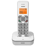 Brondi Bravo Star Telefono DECT Identificatore di chiamata Grigio, Bianco