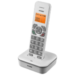 Brondi-Bravo-Star-Telefono-DECT-Identificatore-di-chiamata-Grigio-Bianco