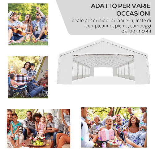 Outsunny-Tendone-da-Giardino-con-Pareti-Removibili-in-Acciaio-e-PP-12x6x3.2-m-Bianco