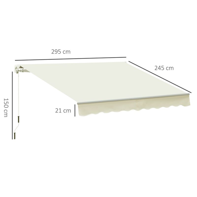 Outsunny-Tenda-da-Sole-Avvolgibile-a-Caduta-con-Manovella-in-Alluminio-e-Poliestere-3x2.5m-Bianco