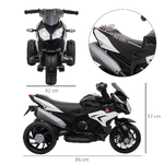 HOMCOM-Moto-Elettrica-per-Bambini-3-5-Anni-Max.-25kg-con-Luci-Musica-Batteria-6V-e-Velocita-3km-h-86cmx42cmx52cm-Nera