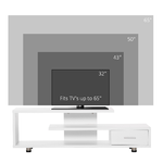 HOMCOM-Mobile-TV-Moderno-per-TV-fino-a-65--Mobile-TV-Aperto-in-Truciolato-con-Cassetto-135x35x41.7-cm