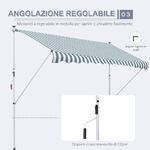 Outsunny-Tenda-da-Sole-a-Bracci-3x1.5m-con-Manovella-e-Struttura-Telescopica-Bianco-e-Verde