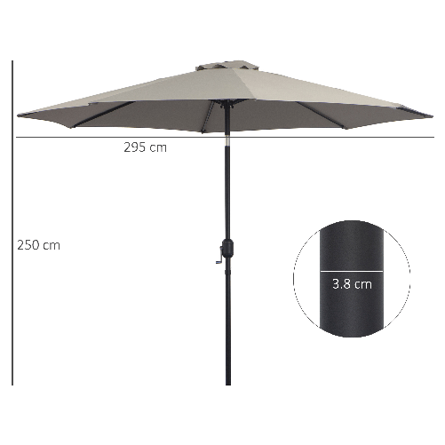 Outsunny-Ombrellone-da-Giardino-3x2.50-m-Inclinabile-con-Manovella-e-Palo-Smontabile-Grigio-Chiaro