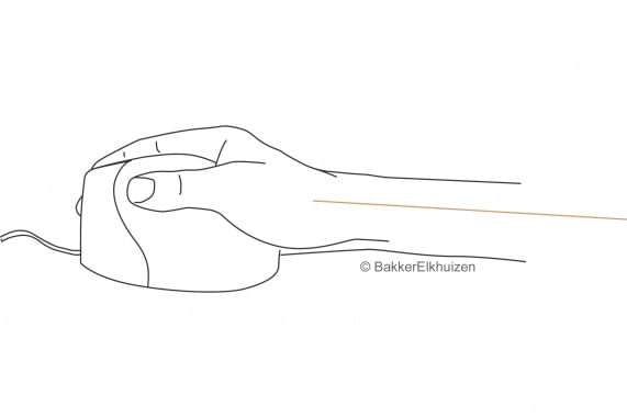 BakkerElkhuizen-Evoluent3-mouse-Mano-destra-USB-tipo-A-Laser-2600-DPI