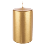 Candela Basic Oro, Dimensioni 8x15cm (6 Pezzi)