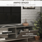 HOMCOM-Set-Mobile-Porta-TV-con-Armadietto-e-Mensola-da-Appendere-in-Legno-160x35.6x44cm-Grigio