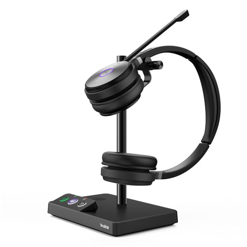 Yealink-WH62-Dual-UC-Auricolare-Wireless-A-Padiglione-Ufficio-Micro-USB-Base-di-ricarica-Nero