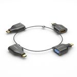 Anello-adattatore-PureLink-piccolo---4x-USB-C---USB-C--VGA-HDMI-miniDP-DP-nero