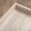 HOMCOM-Tavolino-da-Salotto-Basso-a-2-Livelli-con-Bordo-Rialzato-in-MDF-e-Metallo-100x50x46.5-cm-Color-Legno