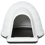 PawHut-Cuccia-Casetta-da-Esterno-per-Cani-di-Taglia-Piccola-a-Forma-di-Igloo-con-Porta-per-Carlino-Bichon-Fries-Chihuahua-68.2x80x53cm