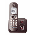 Panasonic KX-TG6821GA telefono Telefono DECT Identificatore di chiamata Marrone