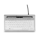 Bakker Elkhuizen BakkerElkhuizen S-board 840 tastiera Ufficio USB QWERTY Inglese US Grigio chiaro, Bianco