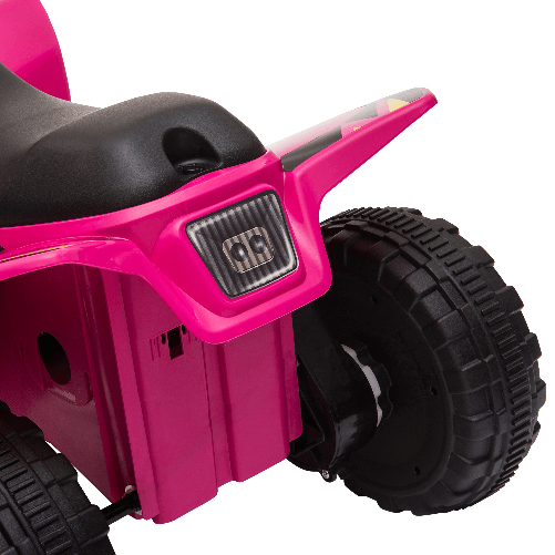 HOMCOM-Quad-per-Bambini-Elettrico-con-Batteria-Ricaricabile-6V-e-Velocita-2.8-4.6km-h-72x40x45.5-cm-Rosa