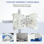 HOMCOM-Vaschetta-Bagnetto-Pieghevole-per-Bambini-0-3-Anni-con-Indicatore-di-Temperatura-e-Cuscino-81.5x50.5x23.5-cm-Blu