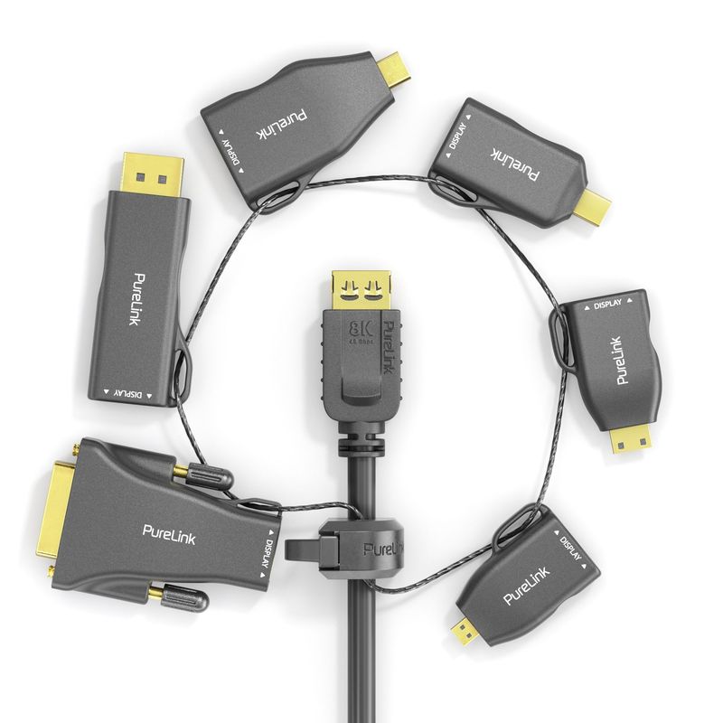 Anello-adattatore-PureLink-grande---6x-HDMI---miniDP-DP-USB-C-Mini-HDMI-Micro-HDMI-DVI