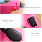 HOMCOM-Moto-Elettrica-per-Bambini-con-Licenza-Ufficiale-Vespa-Batteria-6V-Fari-e-Clacson-per-Bimbi-da-18-36-mesi-Rosa-66.5x38x52cm