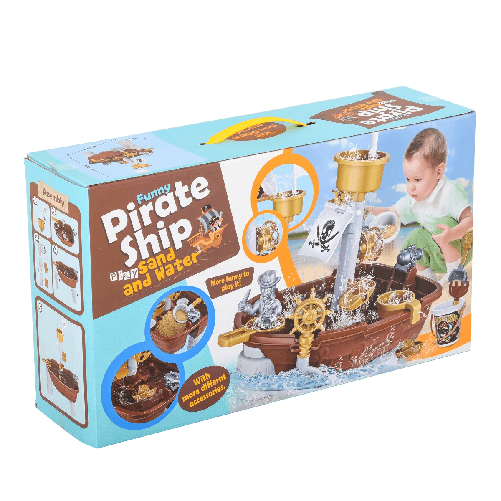 HOMCOM-Nave-dei-Pirati-Giocattolo-per-Bambini-Giochi-per-Mare-e-Giardino-con-26-Accessori-Inclusi-45.5x30x57.5cm