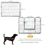 PawHut-Recinto-per-Cani-e-Cuccioli-con-16-Pannelli-Modulabili-e-2-Ingressi-80x1.5x60cm