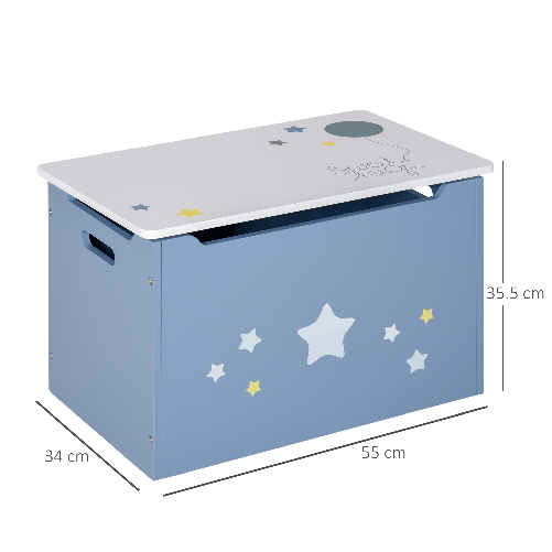 783103 Scatola portagiochi per bambini quadrata con coperchio 27 x 28