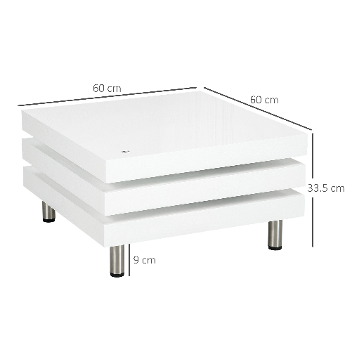 HOMCOM-Tavolino-da-Caffe-da-Salotto-e-Studio-a-3-Livelli-in-MDF-con-2-Piani-Rotanti-60x60x33.5-cm-Bianco