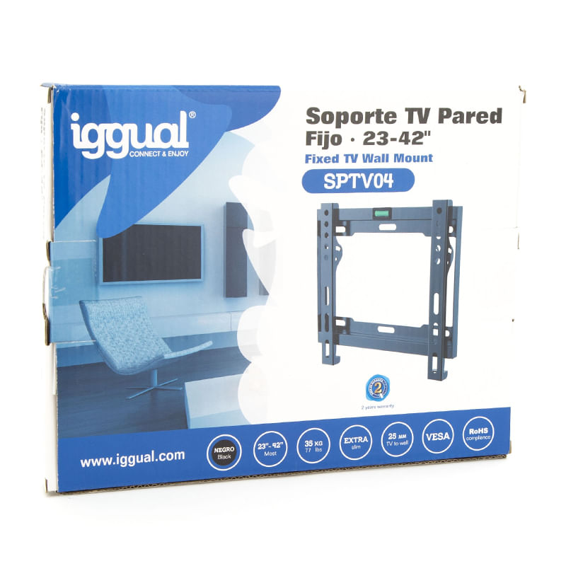 iggual-SPTV04-Porta-TV-23-43--45Kg-Fisso-a-Parete