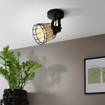 Applique-Industrial-Anwick-1-Luce-Metallo-Nero