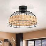 Plafoniera-Industrial-Anwick-1-Luce-Metallo-Nero