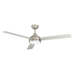 Eglo Ventilatore Sesimbra 1 Acciaio Nichel Opaco E Acrilico Bianco Led Cct