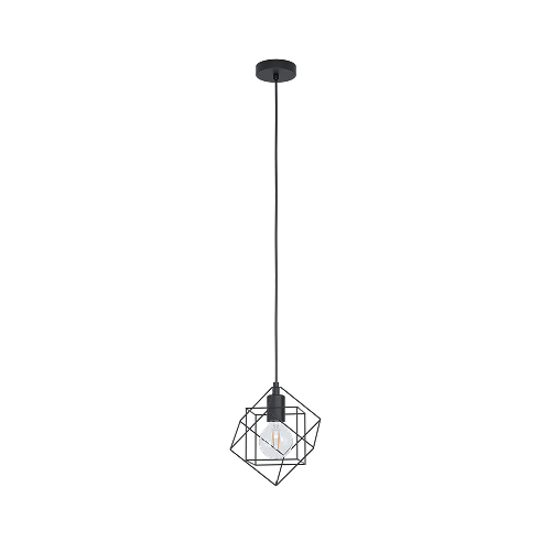 Lampadario-Industrial-Straiton-1-Luce-Acciaio-Nero