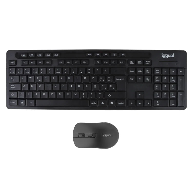 iggual-WMK-BUSINESS2-tastiera-Mouse-incluso-Ufficio-RF-Wireless-QWERTY-Spagnolo-Nero