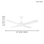 Ventilatore-Bondi-1-Abs-Bianco-Opaco-Senza-Interruttore