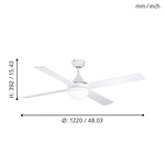 Ventilatore-Varadero-Acciaio-E-Vetro-Laccato-Bianco-2-Luci-E27-No-Interruttore