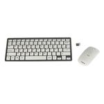 Tacens Levis Combo V2 tastiera Mouse incluso RF Wireless Metallico, Bianco