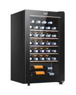 Haier-Wine-cellar-HWS33GGFR-Cantinetta-vino-con-compressore-Libera-installazione-Nero-33-bottiglia-bottiglie