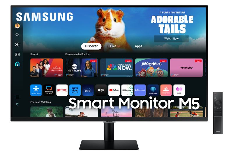 Samsung-Smart-Monitor-M5---M50D-da-27---Full-HD-Flat