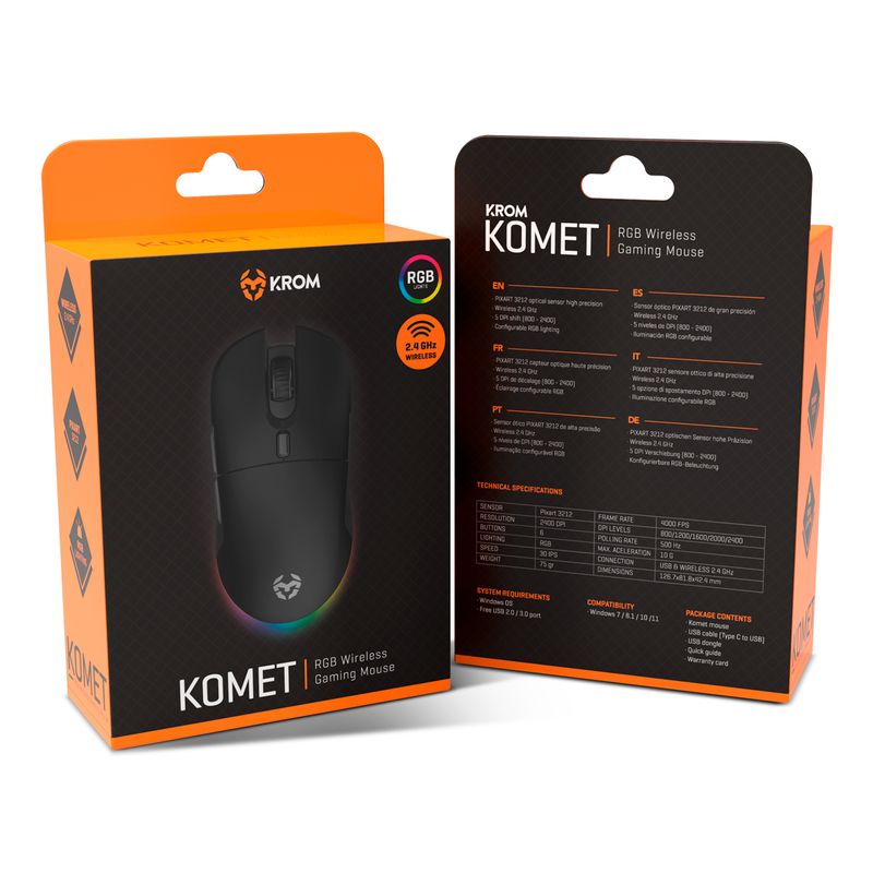 Mouse-senza-fili-RGB-Krom-Komet