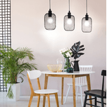 Lampadario-Industrial-Wrington-3-Luci-Acciaio-Nero