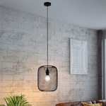 Lampadario-Industrial-Wrington-1-Luce-Acciaio-Nero