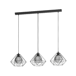 Lampadario-Industrial-Vernham-3-Luci-Acciaio-Nero