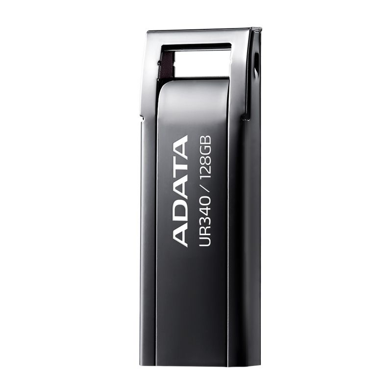 Penna-USB-ADATA-UR340-128GB-USB-3.2-Metallo-Nero