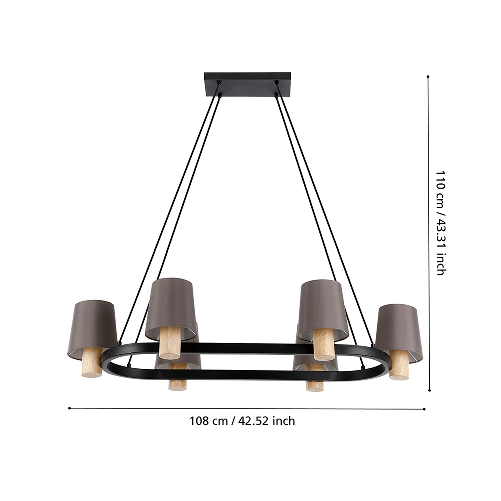 Lampadario-Moderno-Edale-6-Luci-Metallo-Nero-E-Marrone