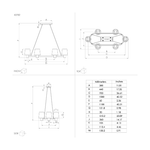 Lampadario-Moderno-Edale-6-Luci-Metallo-Nero-E-Marrone